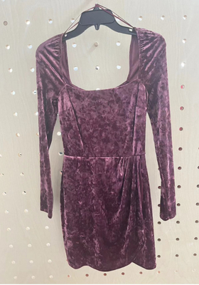 Luxus-Velvetkleid mit langem Ärmel